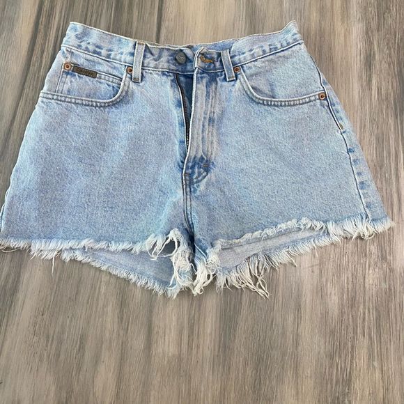 Calvin Klein Pants - Vintage Calvin Klein Light Blue Denim Frayed Shorts Size 7